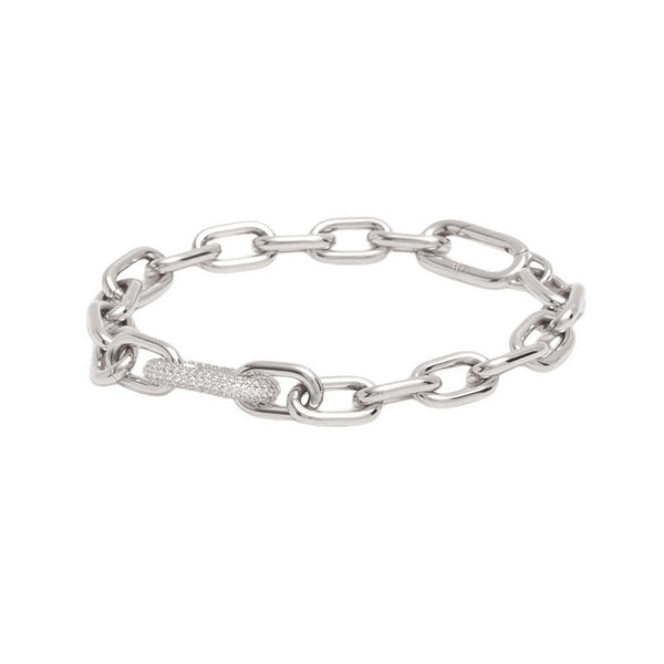 ダニエルウェリントン DANIEL WELLINGTON Crystal Link Bracelet 185mm S ブレスレット DW00400611 レディース シルバー